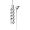 Удлинитель 3х5м с заземл. 10А IP20 USB 2500Вт 220В ПВС 3х1 с выкл. бел. КОСМОС YKsm5m4g-Z-VU10А-W