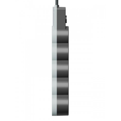 Удлинитель 3х5м с заземл. 10А IP20 USB 2500Вт 220В ПВС 3х1 с выкл. черн. КОСМОС YKsm5m4g-Z-VU10А-B