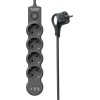 Удлинитель 3х3м с заземл. 10А IP20 USB 2500Вт 220В ПВС 3х1 с выкл. черн. КОСМОС YKsm3m4g-Z-VU10А-B