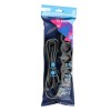 Удлинитель 3х1.5м с заземл. 10А IP20 USB 2500Вт 220В ПВС 3х1 с выкл. черн. КОСМОС YKsm1.5m4g-Z-VU10А-B