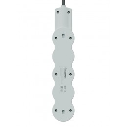 Удлинитель 3х1.5м с заземл. 10А IP20 USB 2500Вт 220В ПВС 3х1 с выкл. черн. КОСМОС YKsm1.5m4g-Z-VU10А-B
