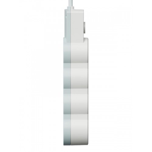 Удлинитель 3х5м с заземл. 10А IP20 USB 2800Вт 220В ПВС 3х1 с выкл. бел. КОСМОС YKsm5m3g-Z-VU10А-W