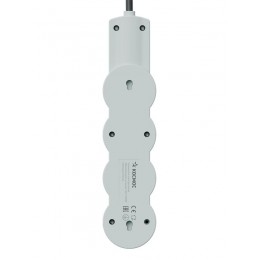 Удлинитель 3х3м с заземл. 10А IP20 USB 2800Вт 220В ПВС 3х1 с выкл. черн. КОСМОС YKsm3m3g-Z-VU10А-B