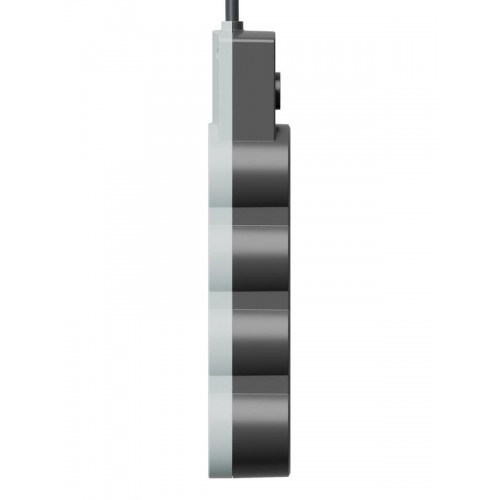 Удлинитель 3х1.5м с заземл. 10А IP20 USB 2800Вт 220В ПВС 3х1 с выкл. черн. КОСМОС YKsm1.5m3g-Z-VU10А-B