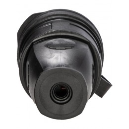 Розетка 16А IP44 прямая с заземл. каучук черн. КОСМОС RKsm-Z-IP(B)16A