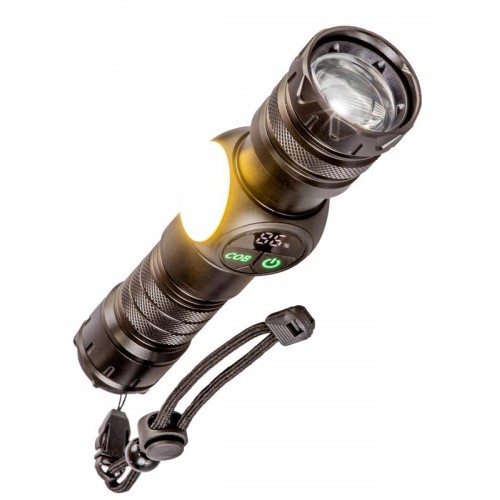 Фонарь аккумуляторный ручной 10Вт LaserLED Li-ion 26650 3000мА.ч с магнитом алюм. КОСМОС KOC812Lit