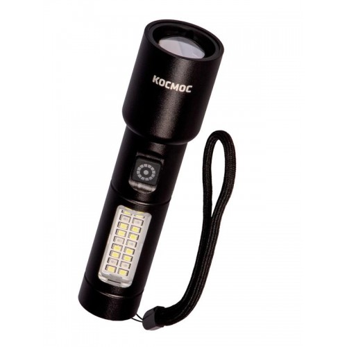 Фонарь ручной аккум. 10Вт LaserLED/широк.cвет/Li-ion 1200мА.ч алюм. КОСМОС (KOC134Lit)