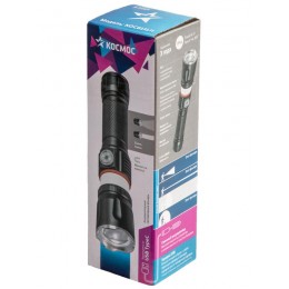 Фонарь ручной аккум. 4Вт T6LED/Li-ion18650 1200мА.ч алюм. КОСМОС (KOC811Lit)