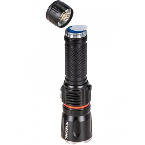 Фонарь ручной аккум. 4Вт T6LED/Li-ion18650 1200мА.ч алюм. КОСМОС (KOC811Lit)