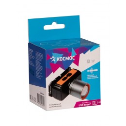 Фонарь налобный аккум. 10Вт Laser LED/ 1200мА.ч ABS пластик + алюм. КОСМОС (KOC534Lit)