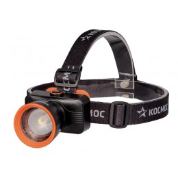 Фонарь налобный аккум. 10Вт Laser LED/ 1200мА.ч ABS пластик линза Френеля КОСМОС (KOC531Lit)