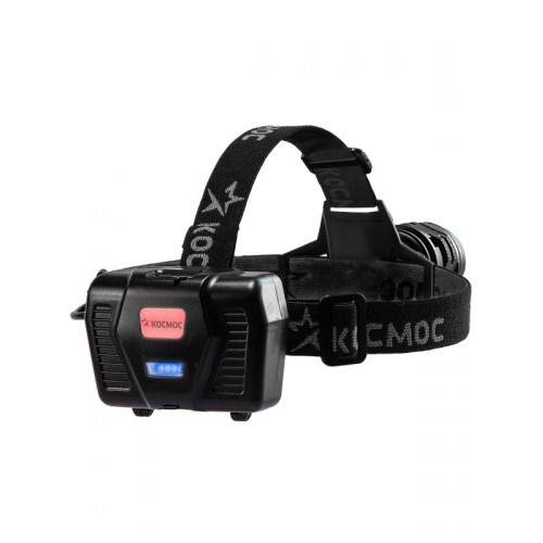 Фонарь налобный аккум. 10Вт Laser LED/Li-ion18650 3х1200мА.ч алюм. КОСМОС (KOC854Lit)