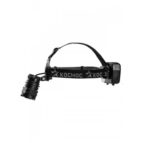 Фонарь налобный аккум. 10Вт Laser LED/Li-ion18650 3х1200мА.ч алюм. КОСМОС (KOC854Lit)