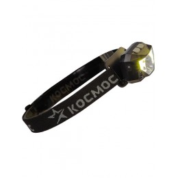 Фонарь налобный аккум. 3Вт XPG 2х3Вт COB/Li-po 1200мА.ч ABS пластик КОСМОС (KOC851Lit)