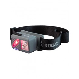 Фонарь налобный 2х2Вт XPG 3х1Вт SMD/Li-po1200мА.ч ABS пластик магниты и крюк КОСМОС (KOC850Lit)