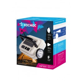 Фонарь кемпинговый аккум. 5Вт Laser Led/59 SMDLed/Li-ion2х18650/2400мА.ч солн. пан КОСМОС(KOC620Lit)
