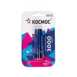 Аккумулятор Li-ion 18650 3000мА.ч без защиты с выводами под пайку KOC18650Li30PABL1