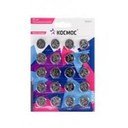 Элемент питания литиевый CR2032 20хBL (уп.20шт) КОСМОС KOC2032BL20
