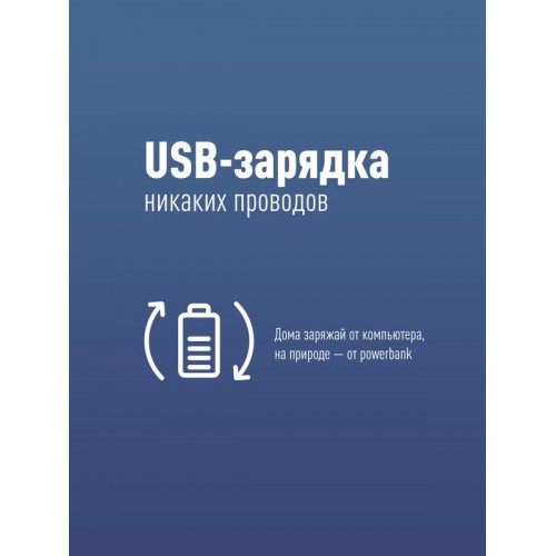 Шапка с фонариком 215х205х5 син. (фонарь 66х50х15мм снимается; аккум. 3.7В/200мА.ч) 3 режима свечения Космос KOCHat_b