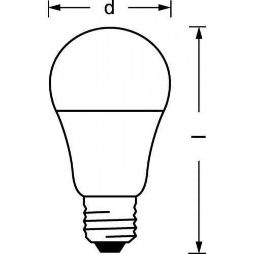 Лампа светодиодная LED Value LVCLA100 12SW/865 12Вт грушевидная матовая E27 230В 10х1 RU OSRAM 4058075579064