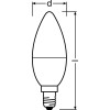 Лампа светодиодная LED Value LVCLB60 7SW/830 7Вт свеча матовая E14 230В 10х1 RU OSRAM 4058075578883