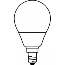 Лампа светодиодная LED Value LVCLP60 7SW/830 7Вт шар матовая E14 230В 10х1 RU OSRAM 4058075579620