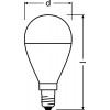 Лампа светодиодная LED Value LVCLP75 10SW/865 10Вт шар матовая E14 230В 10х1 RU OSRAM 4058075579774