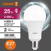 Лампа светодиодная LED Value A 25Вт 4000К нейтр. бел. E27 2000лм угол пучка 180град. 220-240В матов. пластик (замена 200Вт) OSRAM 4058075696358