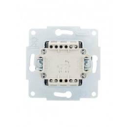 Выключатель 2-кл. СП Vesna с индикацией механизм черн. бархат LEZARD 742-4288-112