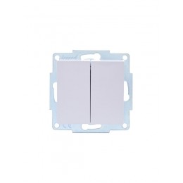 Выключатель 2-кл. СП Vesna механизм бел. LEZARD 742-0288-101