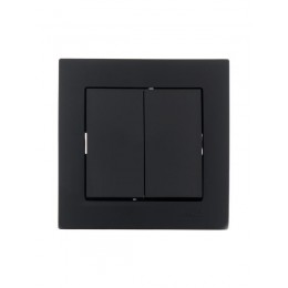 Выключатель 2-кл. СП Vesna механизм черн. бархат LEZARD 742-4288-101