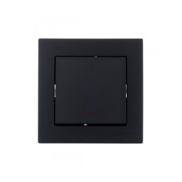 Выключатель 1-кл. СП Vesna с индикацией механизм черн. бархат LEZARD 742-4288-111