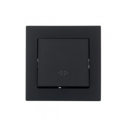 Выключатель промежуточный 1-кл. СП Vesna механизм черн. бархат LEZARD 742-4288-107