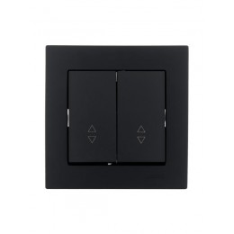 Переключатель проходной 2-кл. СП Vesna механизм черн. бархат LEZARD 742-4288-106