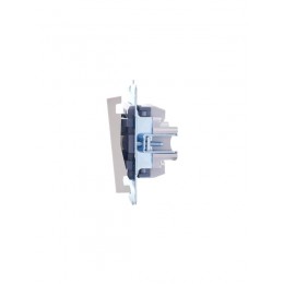 Переключатель проходной 1-кл. СП Vesna механизм крем. LEZARD 742-0388-105