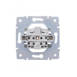 Розетка 1-м СП Vesna без заземл. ПБТ механизм бел. LEZARD 742-0288-121B