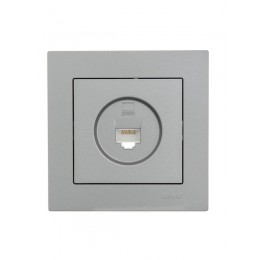 Розетка компьютерная 1-м СП Vesna механизм платина LEZARD 742-3588-139