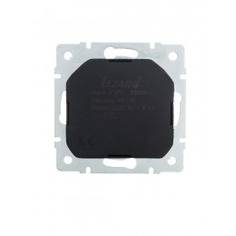 Розетка 1-м СП Vesna с заземл. с заряд. устройством USB механизм бел. LEZARD 742-0288-181