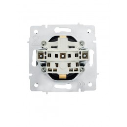 Розетка 1-м СП Vesna с заземл. с крышкой ПБТ механизм черн. бархат LEZARD 742-4288-123B