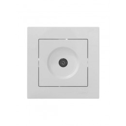 Розетка телевизионная оконечная TV 1-м СП Vesna механизм бел. LEZARD 742-0288-130