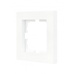 Рамка 1-местн. горизонт. VESNA бел. (20шт/240шт) LEZARD 742-0200-146