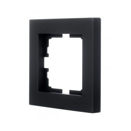 Рамка 1-местн. горизонт. VESNA черн. бархат LEZARD 742-4200-146