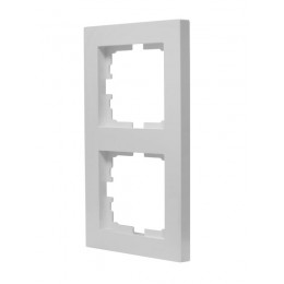 Рамка 2-местн. вертик. VESNA бел. LEZARD 742-0200-152