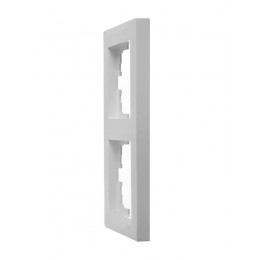 Рамка 2-местн. вертик. VESNA бел. LEZARD 742-0200-152