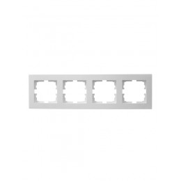 Рамка 4-местн. горизонт. VESNA бел. LEZARD 742-0200-149