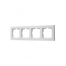 Рамка 4-местн. горизонт. VESNA бел. LEZARD 742-0200-149