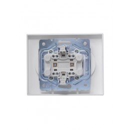 Розетка 2-м СП VESNA без заземл. ПБТ бел. LEZARD 742-0200-128B