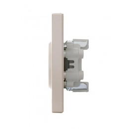 Розетка 2-м СП VESNA без заземл. ПБТ жемчуж./бел. перламутр LEZARD 742-3000-128B