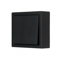 Выключатель 1-клав. LETO черн. бархат LEZARD 752-4200-100