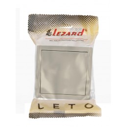 Выключатель 1-кл. ОП LETO крем LEZARD 752-0300-100